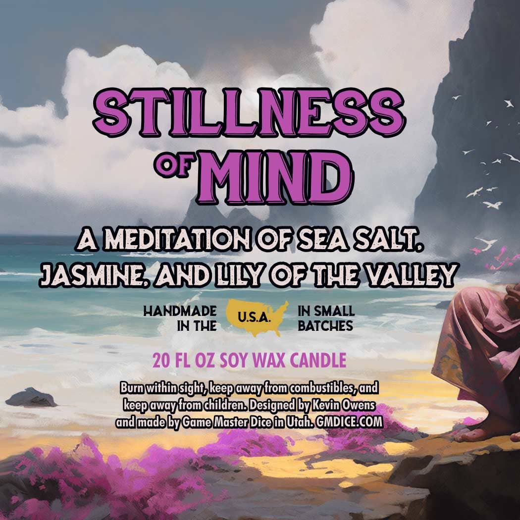 Game Master Dice - Stillness of Mind Gaming Candle
