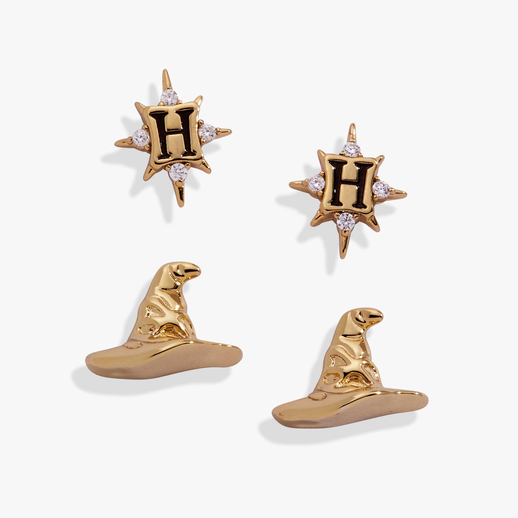 Alex and Ani - Harry Potter™ Hogwarts & Sorting Hat Earring Set of 2