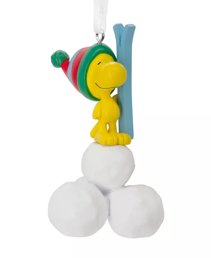 Peanuts Woodstock W/Snowballs Christmas Ornament