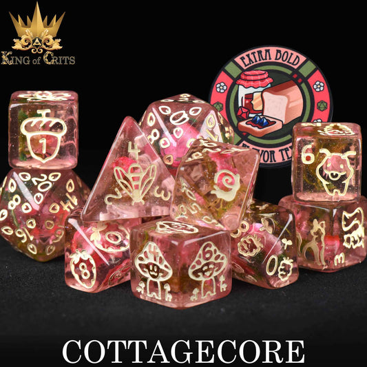 DNDDICE.COM - Cottagecore - 11 Dice Set