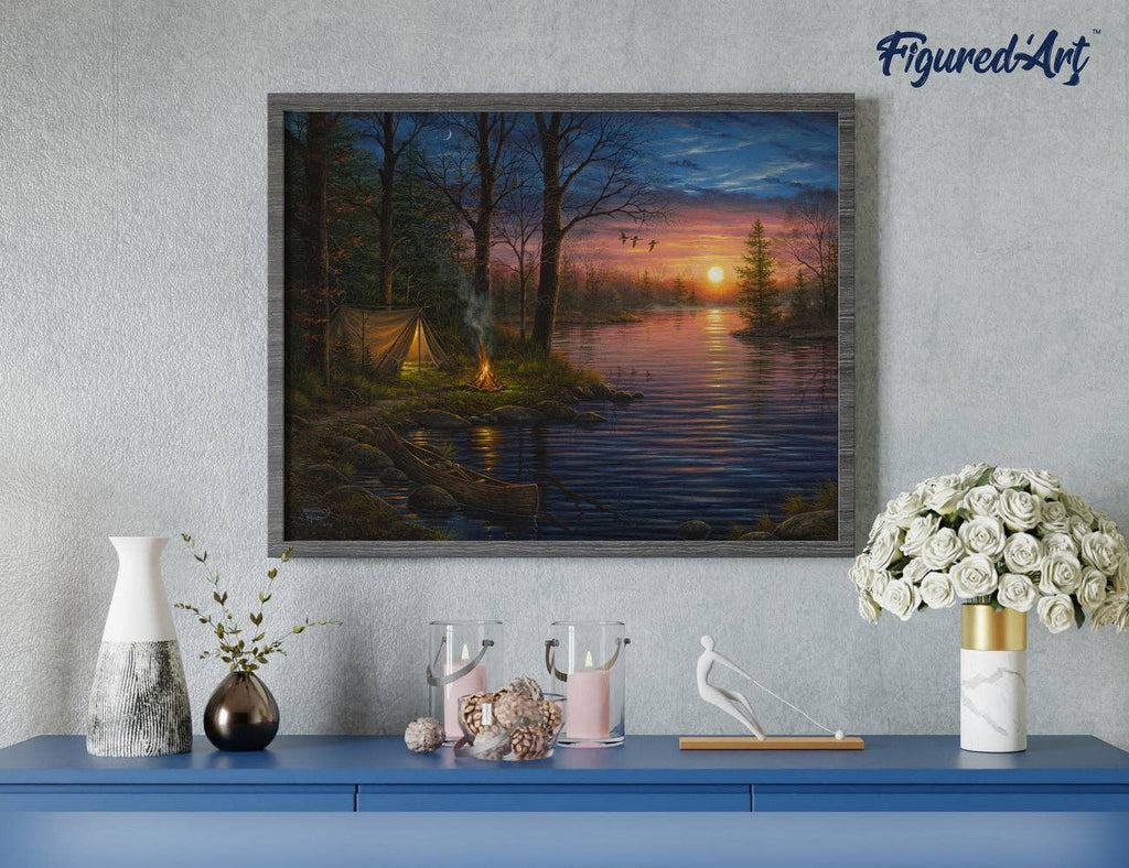 Figured'Art - Paint by numbers - Camping and Lake