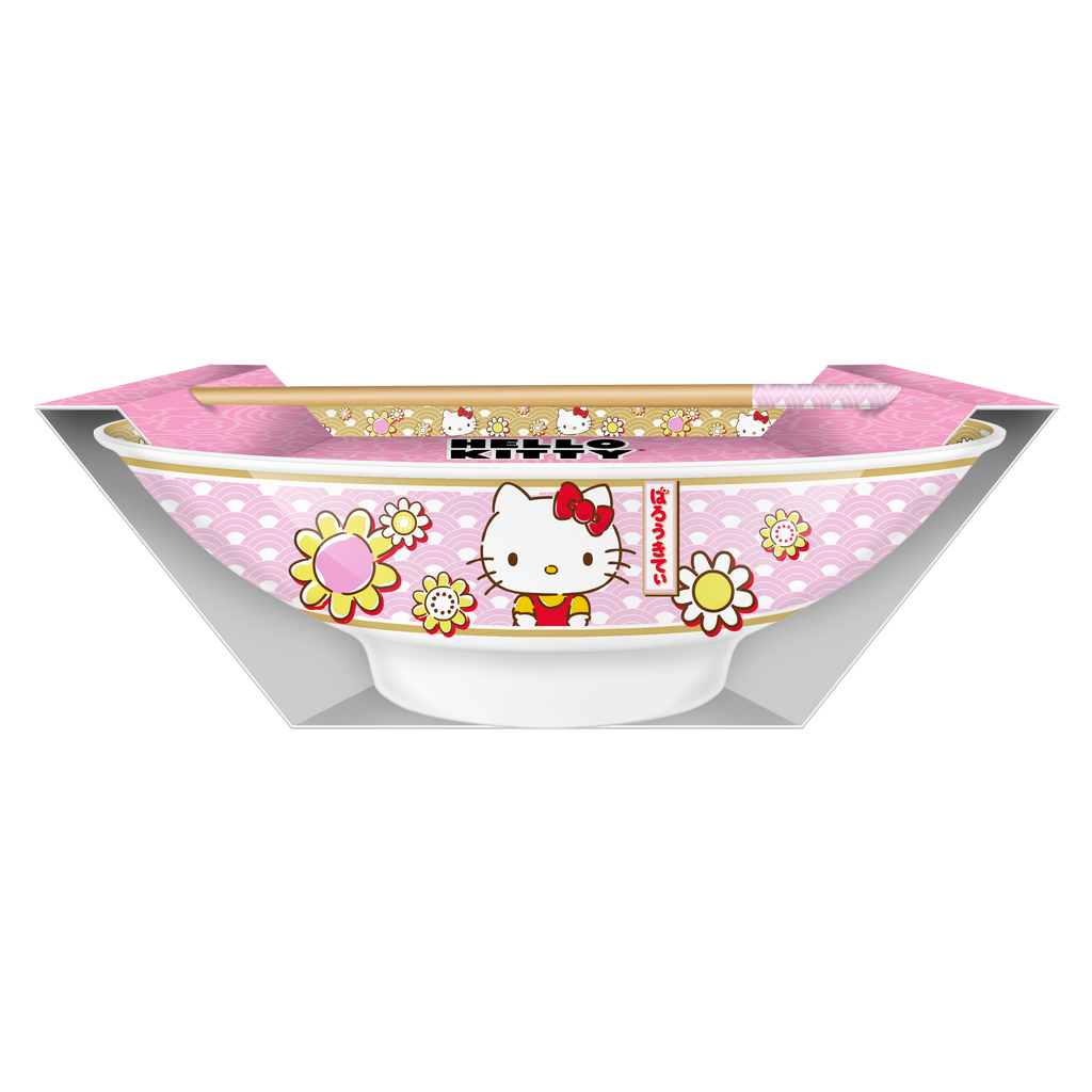 Silver Buffalo - Hello Kitty 30oz Ceramic Ramen Bowl with Chopsticks