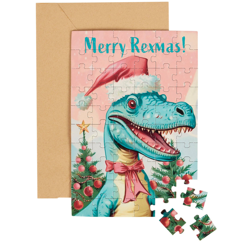 Primitives by Kathy - Merry Rexmas Puzzle Card