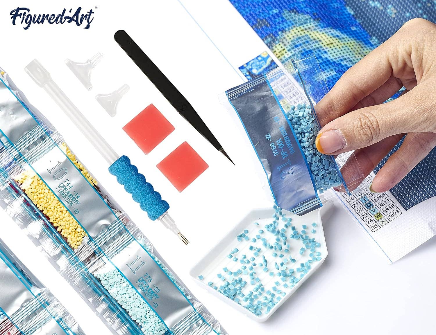 Figured'Art - Diamond Painting - Landscape Guitar
