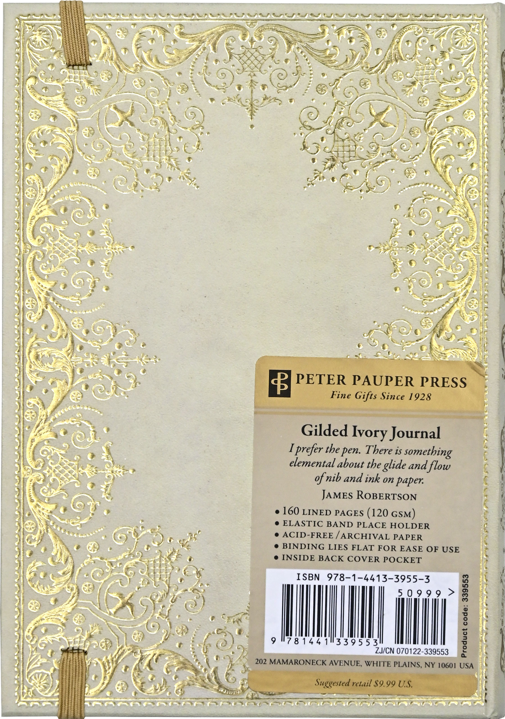 Peter Pauper Press - Gilded Ivory Journal