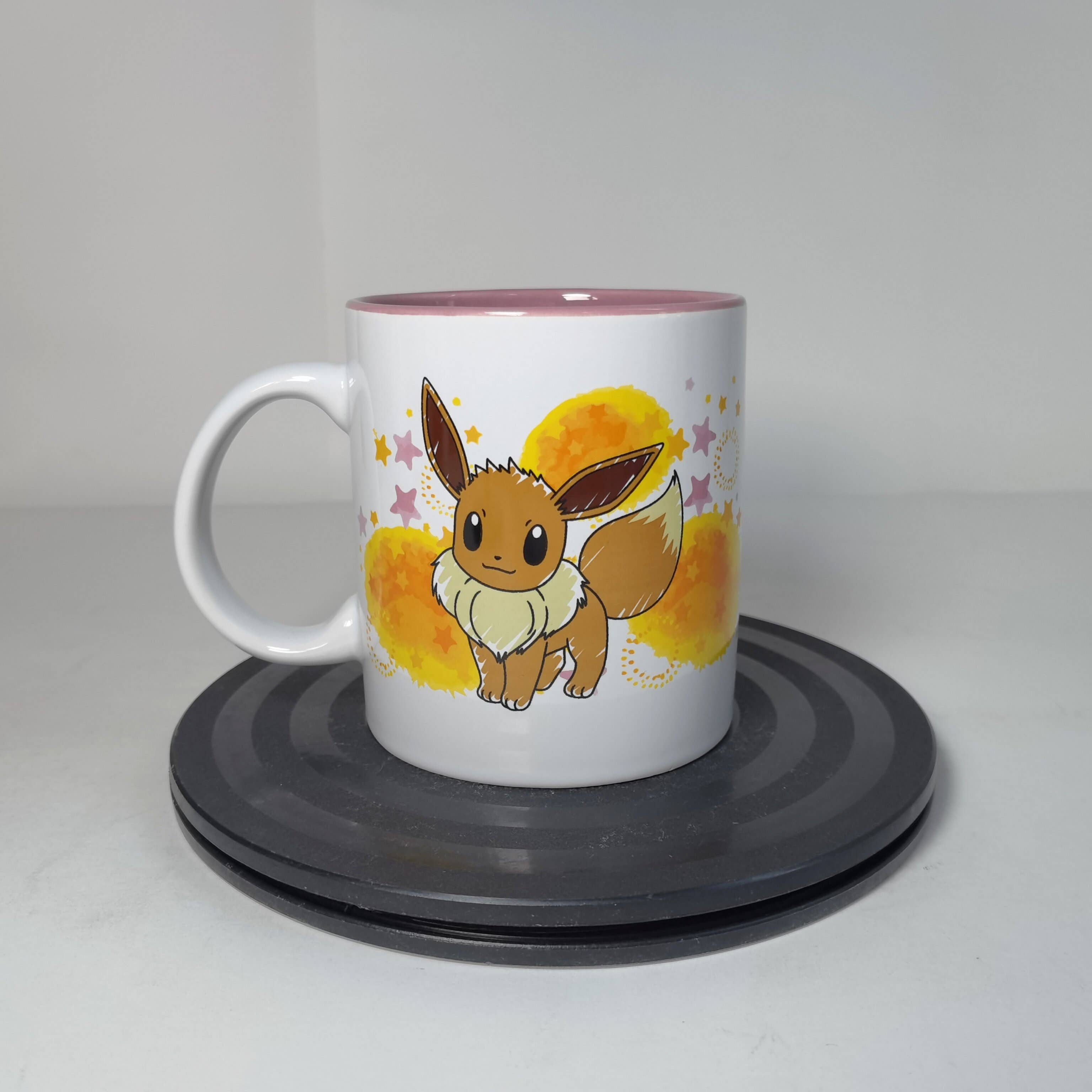Silver Buffalo - Pokemon Eevee Star Splatter 20oz Ceramic Mug
