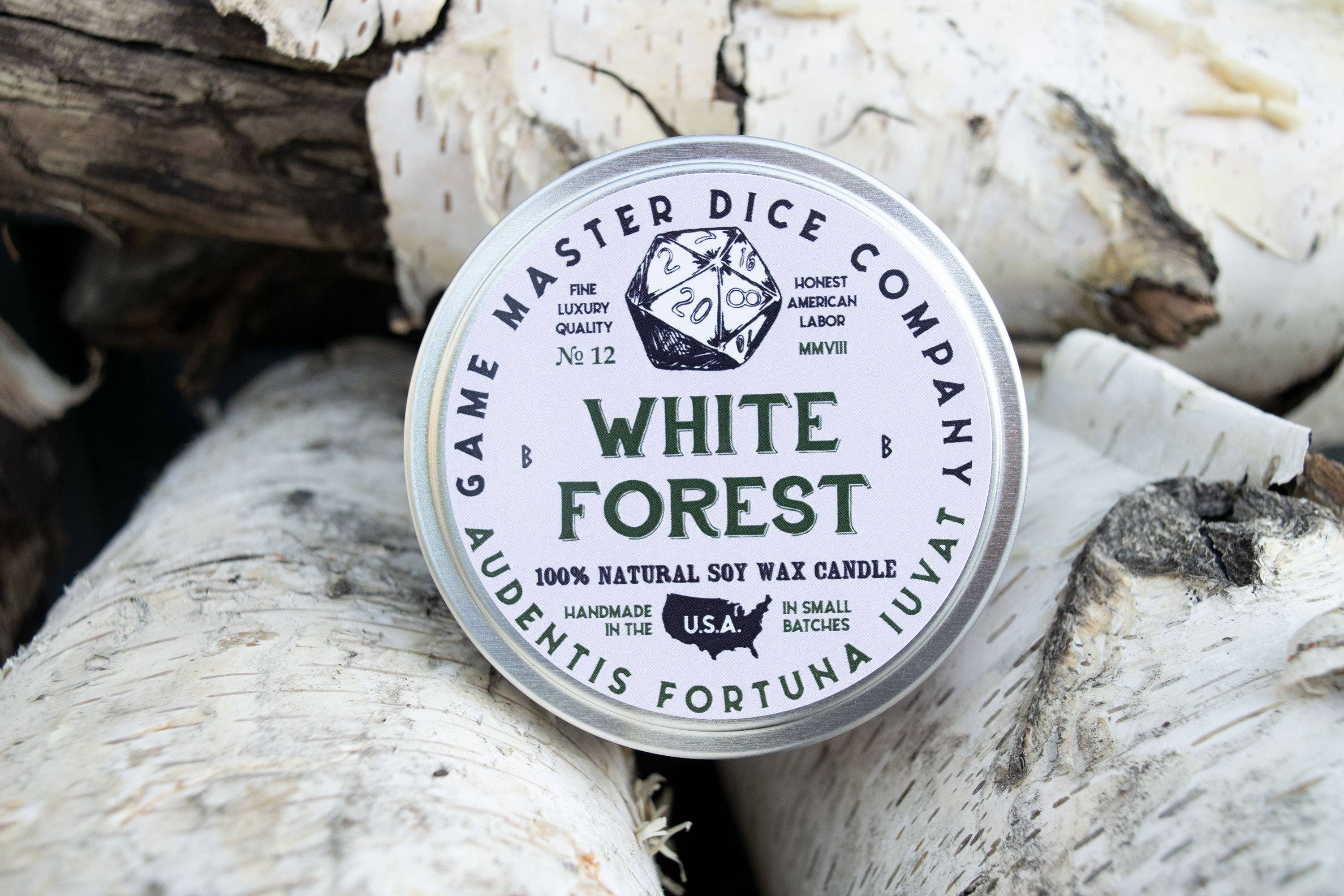Game Master Dice - White Forest Gaming Candle