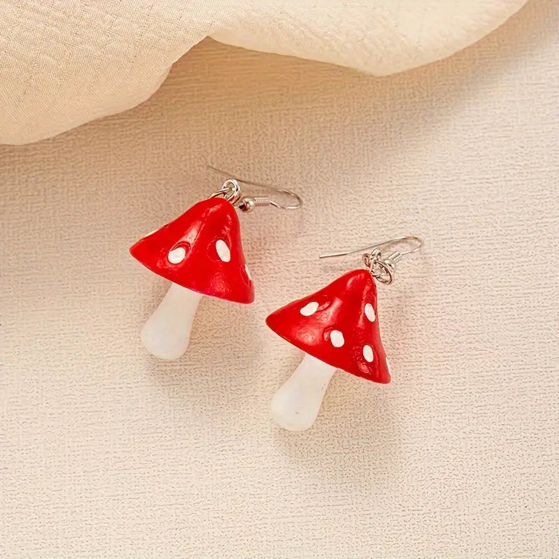 Mushroom Dangle Earrings