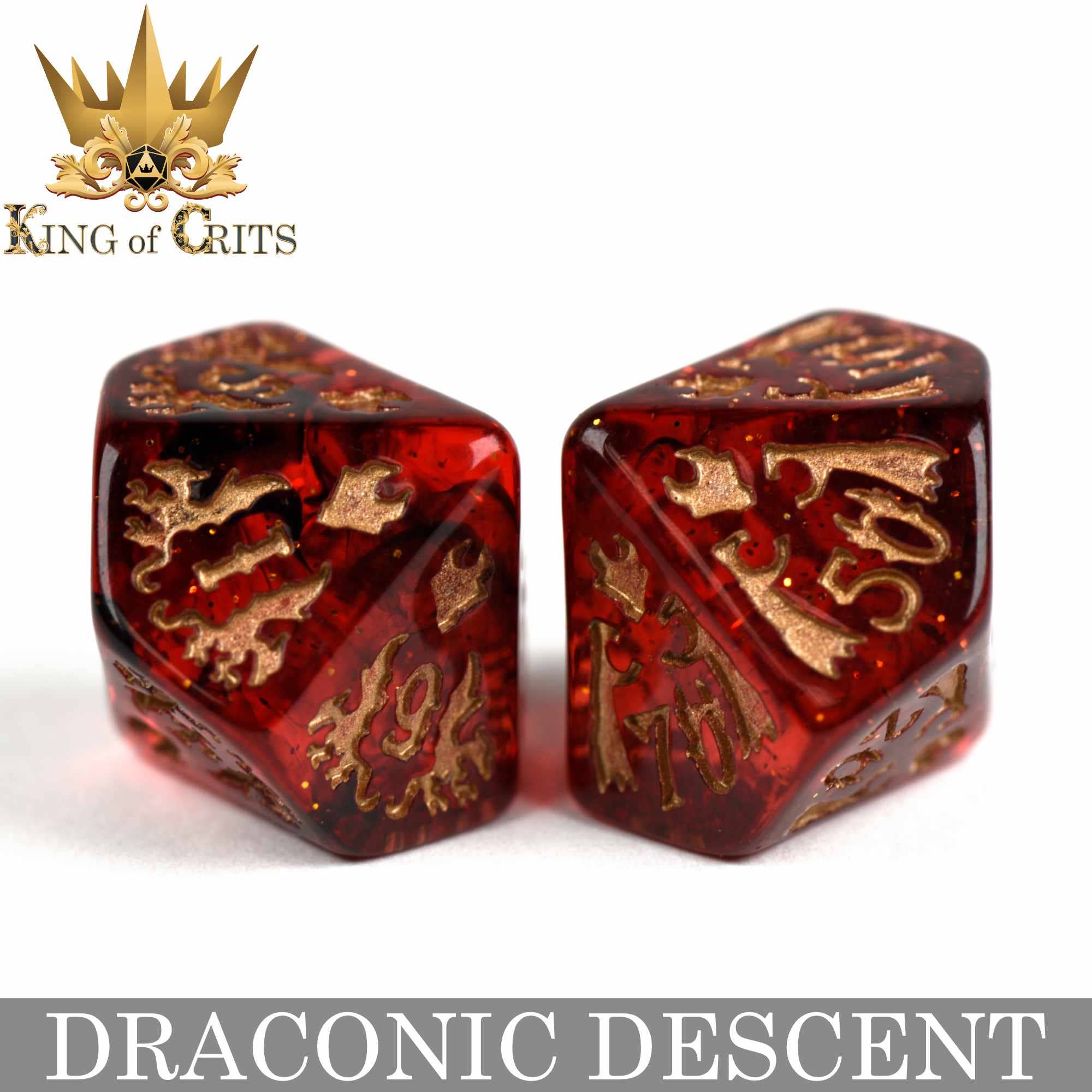 DNDDICE.COM - Draconic Descent - 11 Dice Set