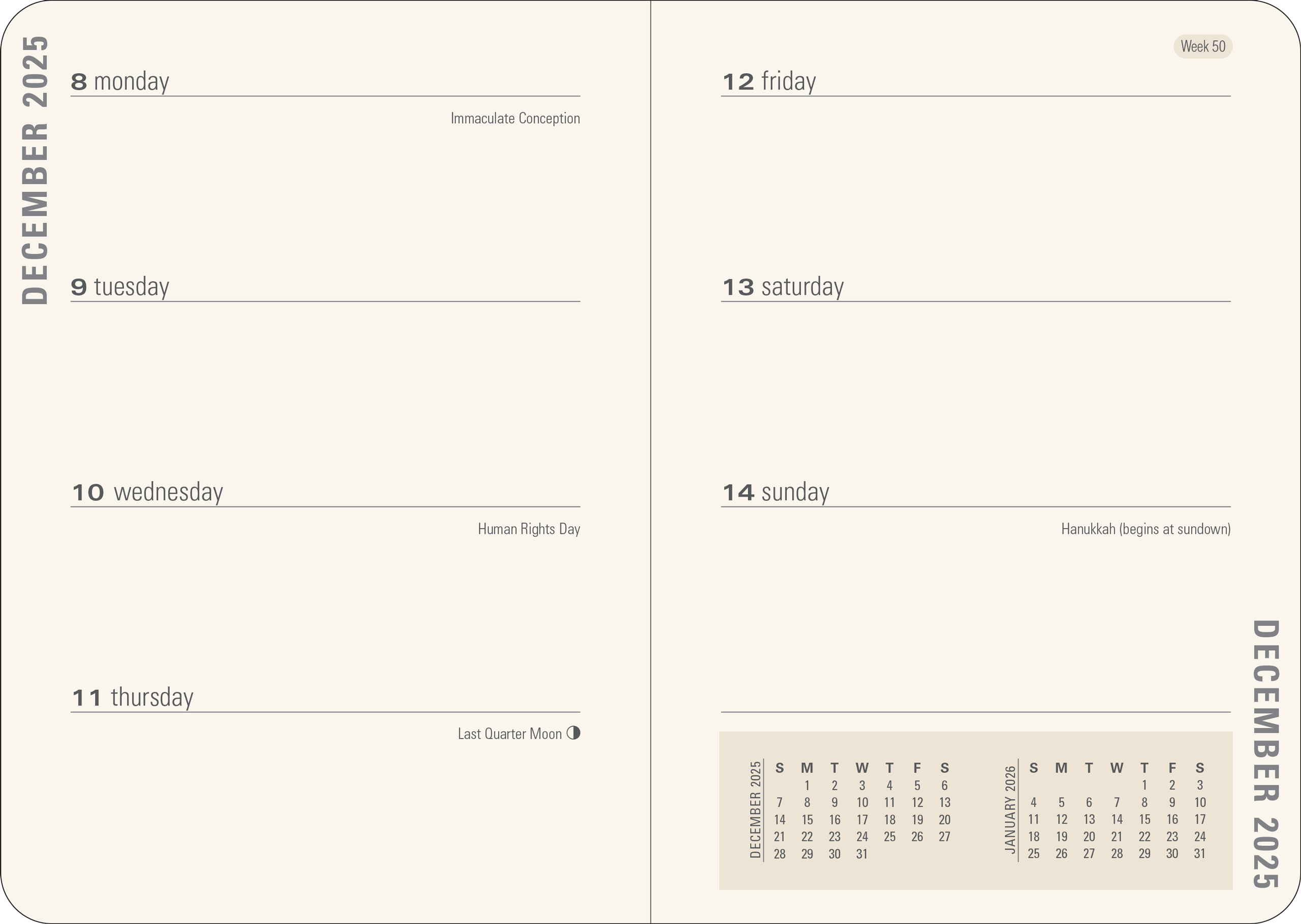 Peter Pauper Press - 2026 Mushrooms Weekly Planner