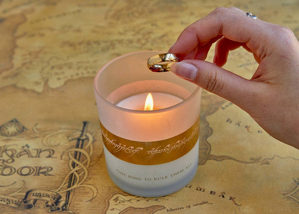 Insight Editions - #1 Pop Culture Publisher - The Lord of the Rings: The One Ring Glass Candle