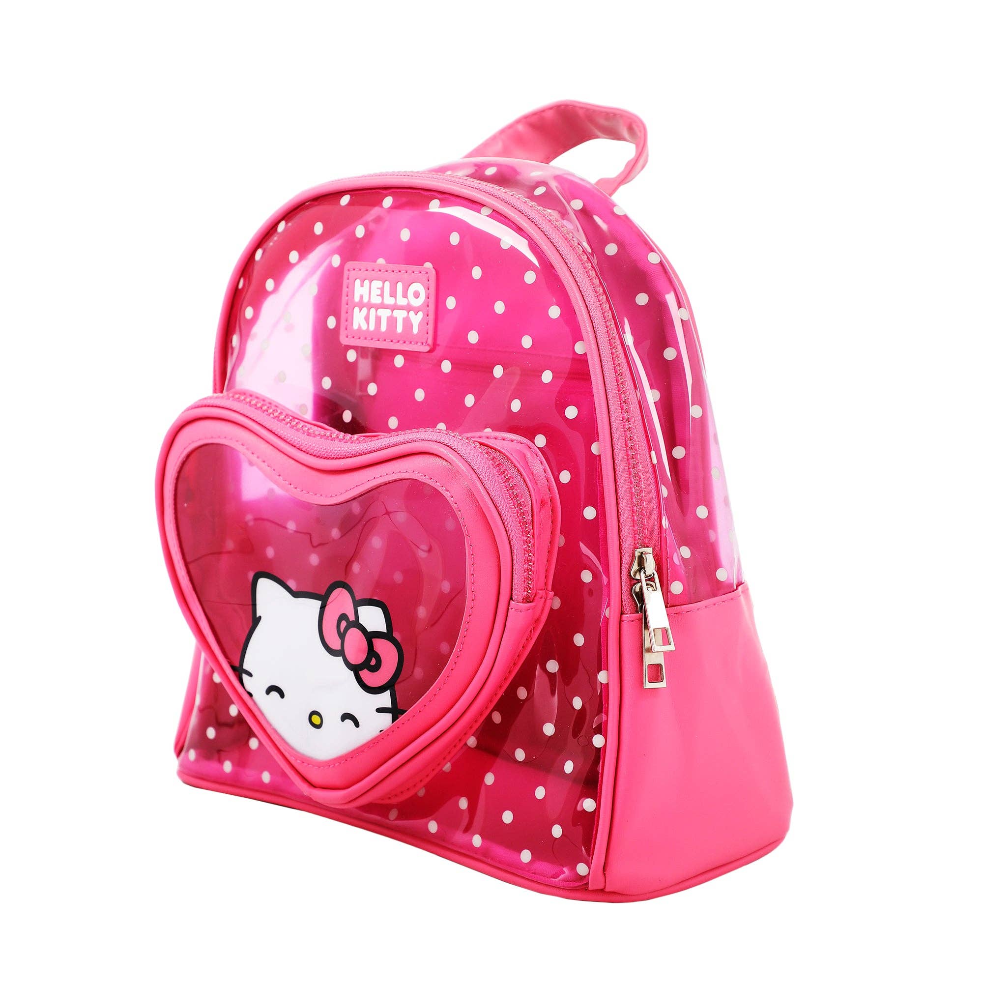 Bioworld Merchandising - Hello Kitty Peekaboo Heart Clear Mini Backpack