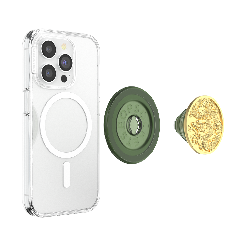 PopSockets - PopSockets MagSafe Phone Grip - Enamel Dragon