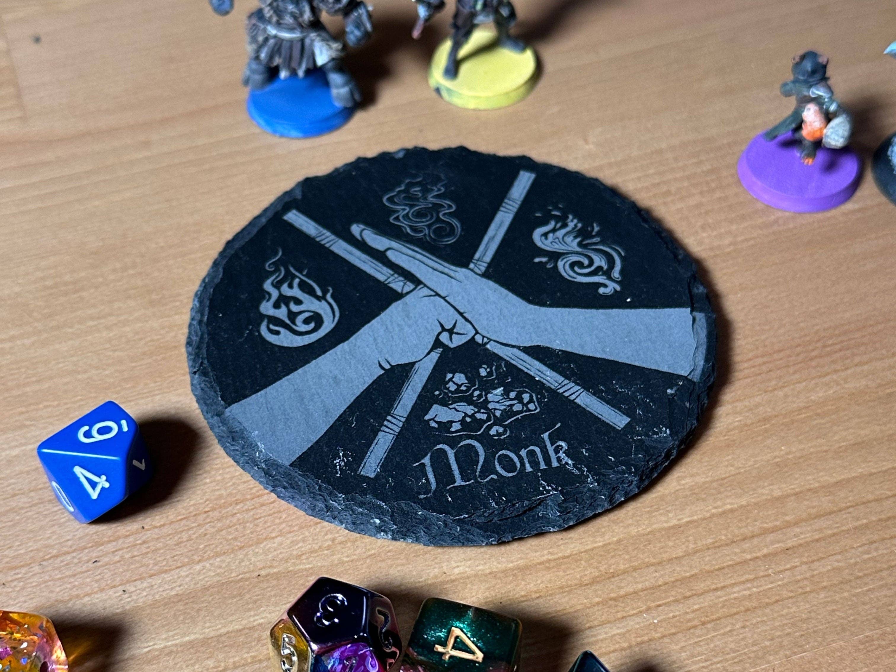 Game Master Dice - D&D Class Slate Coaster