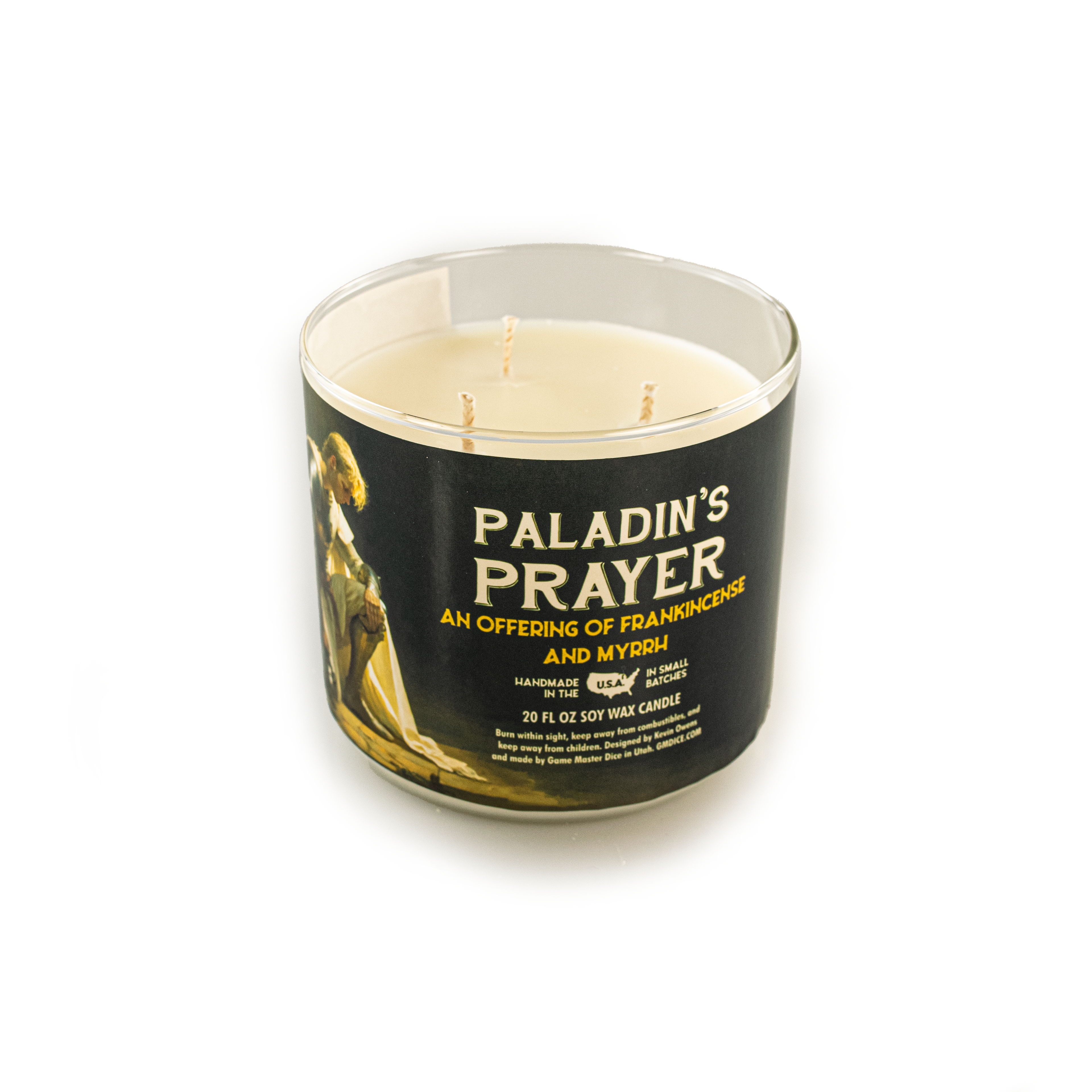 Game Master Dice - Paladin's Prayer Gaming Candle