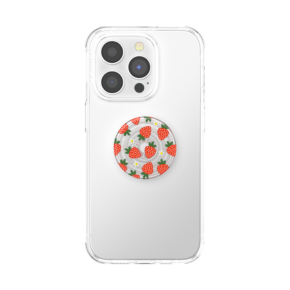 PopSockets - PopSockets Plant - Based Phone Grip - Plant Berries & Cream