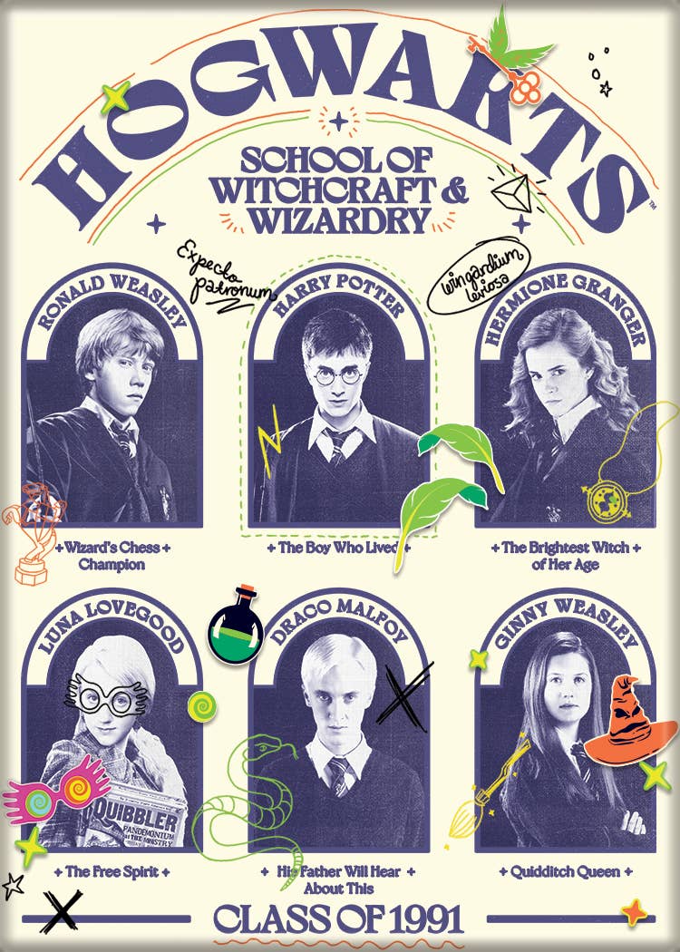 Ata-Boy - Harry Potter Hogwart's Yearbook Magnet