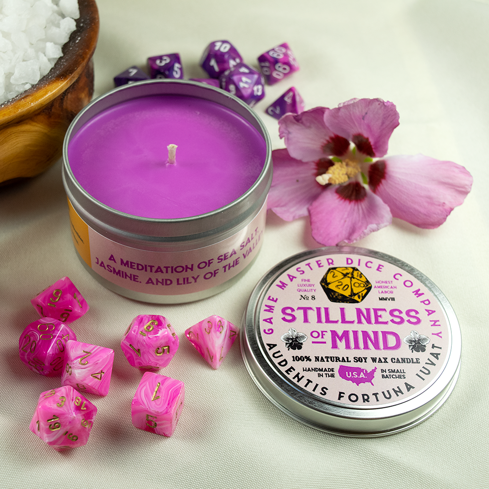 Game Master Dice - Stillness of Mind Gaming Candle