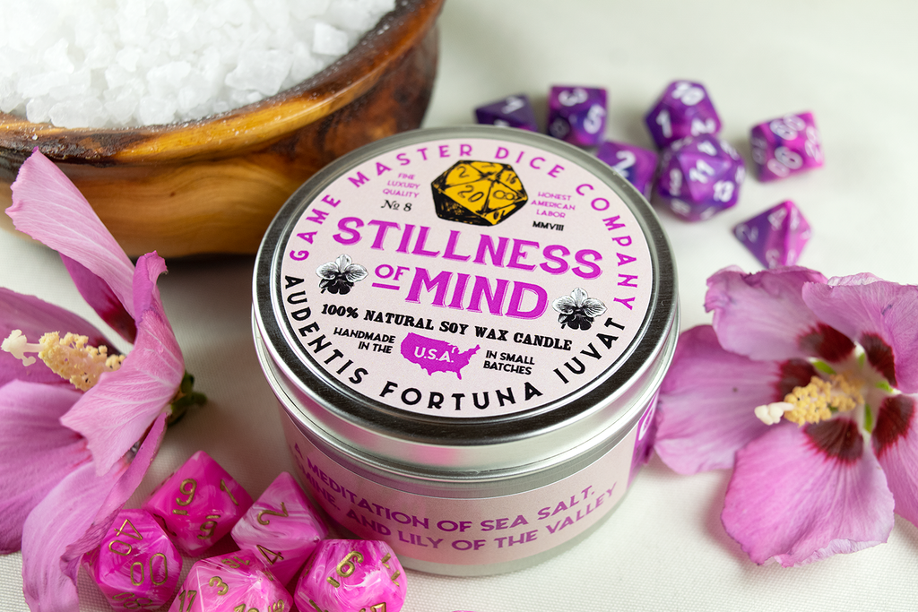 Game Master Dice - Stillness of Mind Gaming Candle