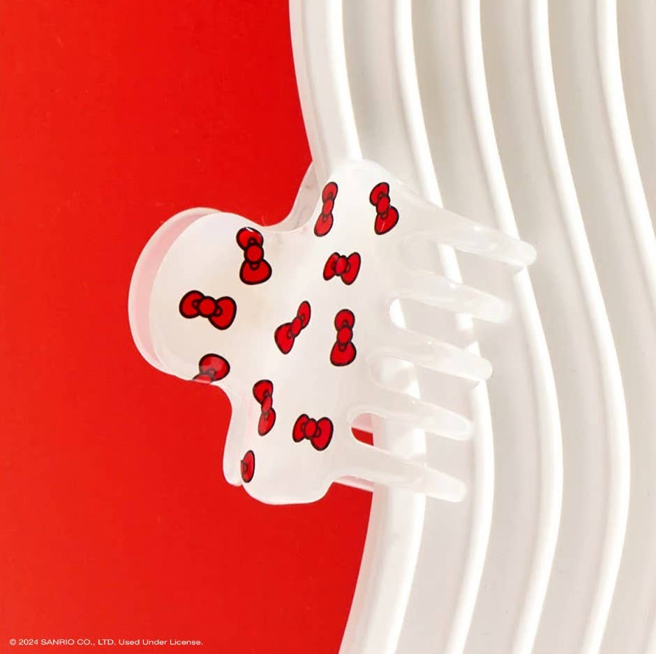 KITSCH - Hello Kitty x Kitsch Recycled Puffy Claw Clip- Kitty Bows