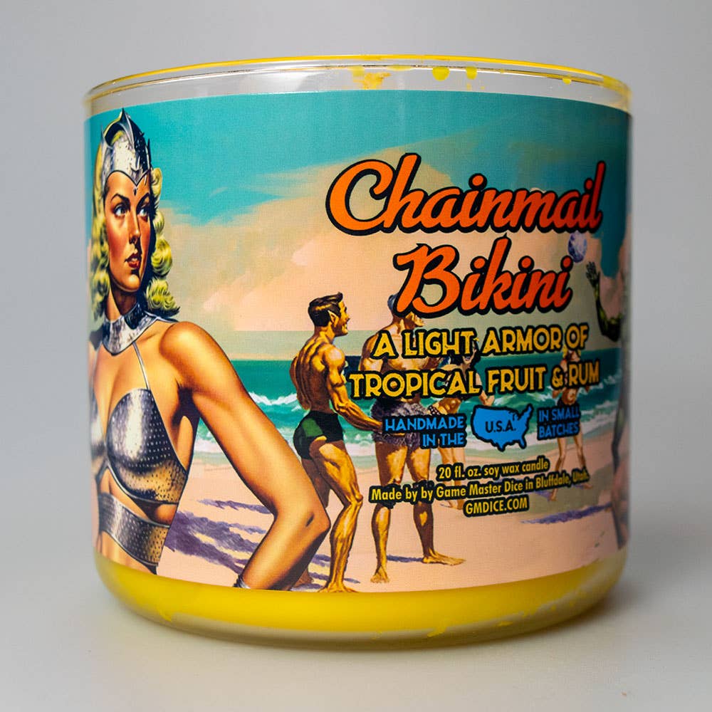 Game Master Dice - Chainmail Bikini Gaming Candle