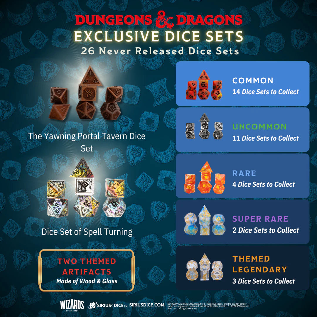 Dungeons & Dragons The Yawning Treasure Portal Pack: Waterdeep Collection | Sirius Dice