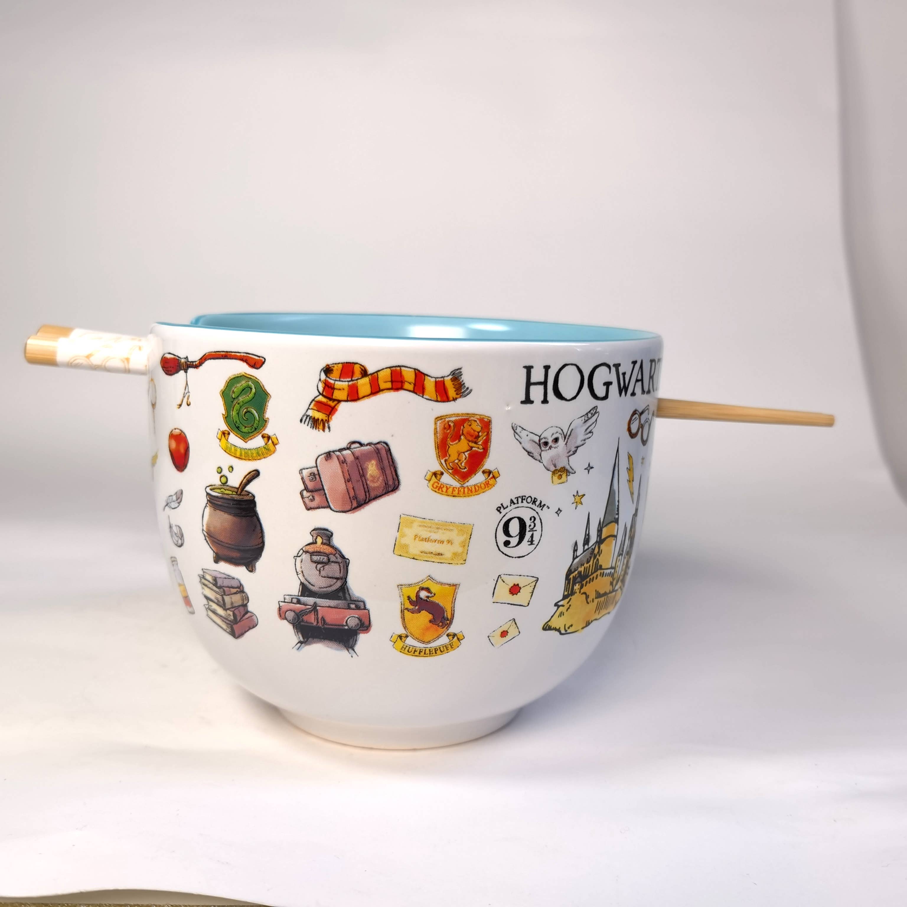 Silver Buffalo - Harry Potter Hogwarts Destination Ramen Bowl with Chopsticks