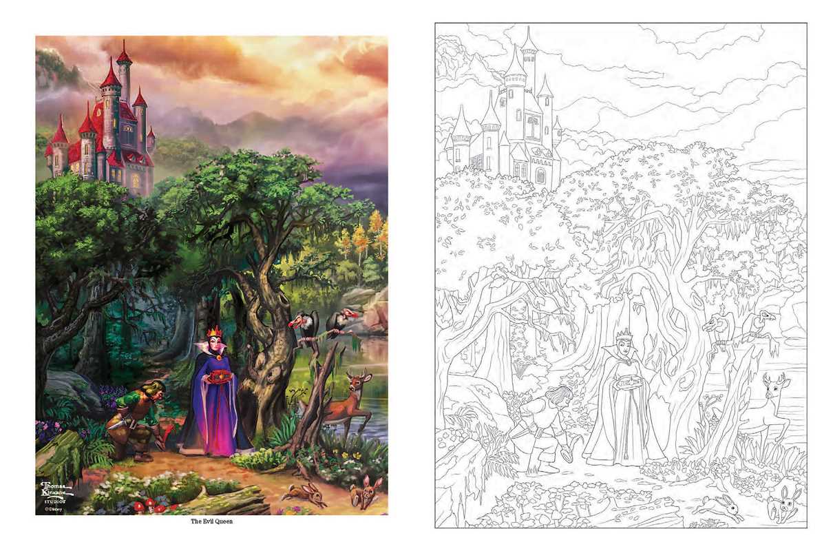 Simon & Schuster - Disney Dreams Collection Thomas Kinkade Studios Celebrations Coloring Book by Thomas Kinkade Studios