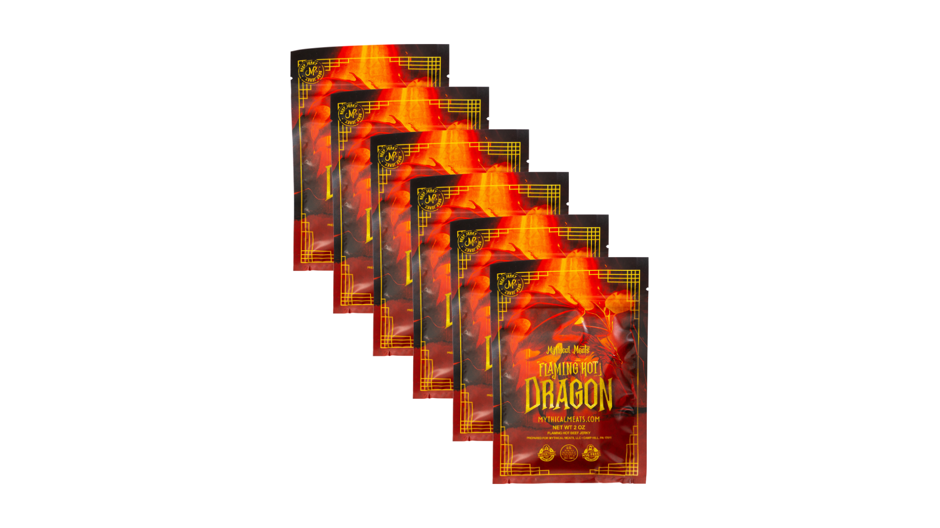 Mythical Meats - Mythical Meats® Beef Jerky - 2 Ounce - Case of 6