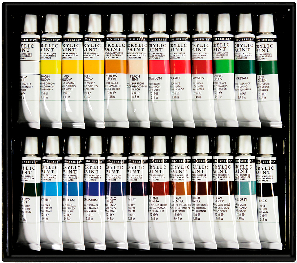 Peter Pauper Press - Studio Series Acrylic Paint Set (24 colors)