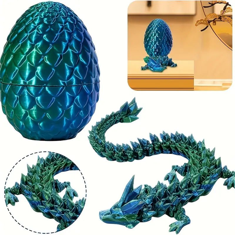 3D Print Dragon & Egg - #shop_name TMEarrings