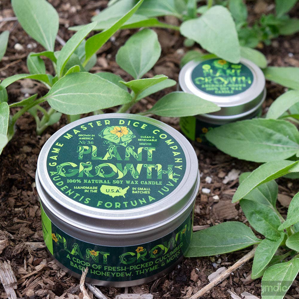 Game Master Dice - Plant Growth Gaming Candle
