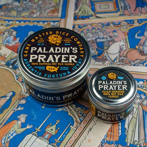 Game Master Dice - Paladin's Prayer Gaming Candle