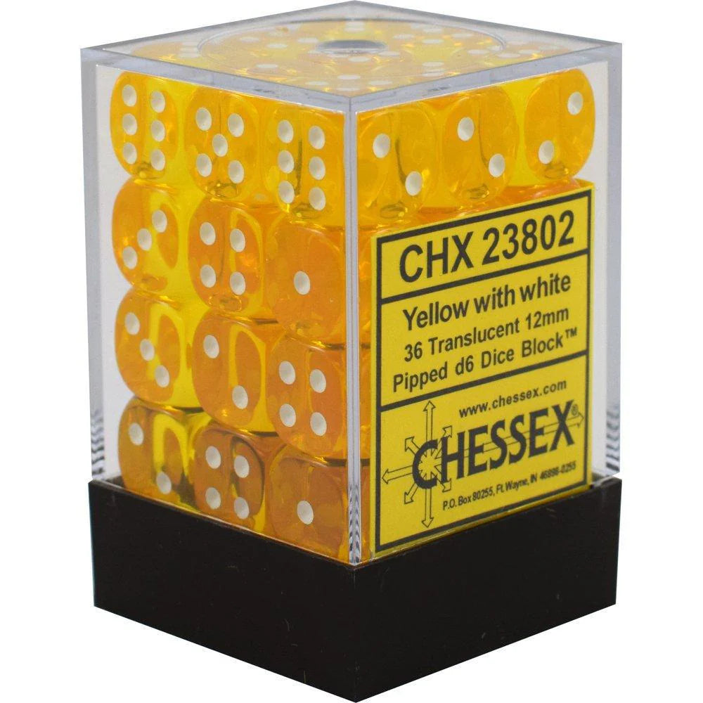 Dice: Chessex 12mm d6 Dice Block (36 Dice)