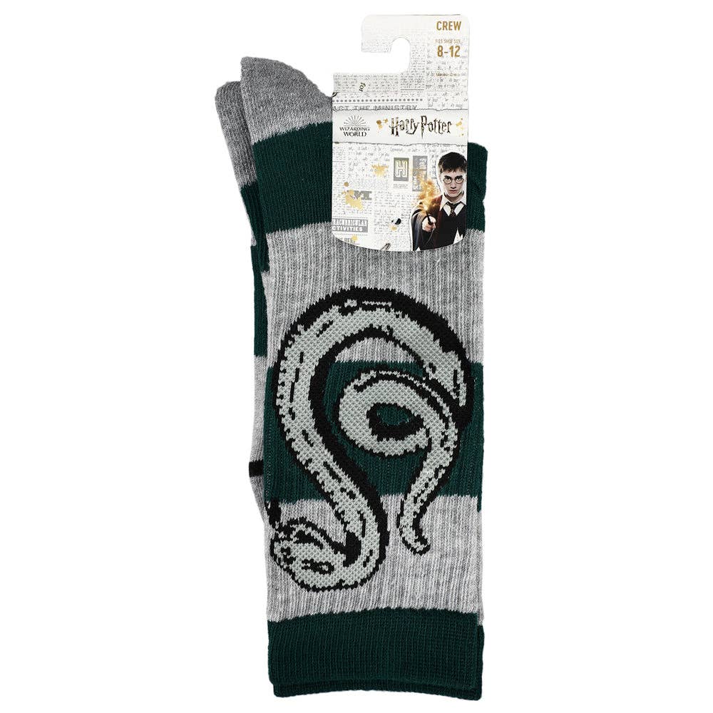 Bioworld Merchandising - Harry Potter Slytherin Rugby Stripe Crew Socks