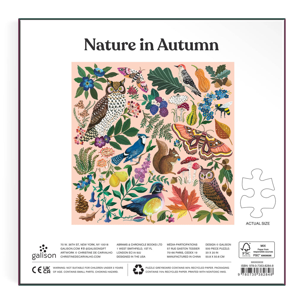 Chronicle Books - Nature in Autumn 500 Piece Puzzle