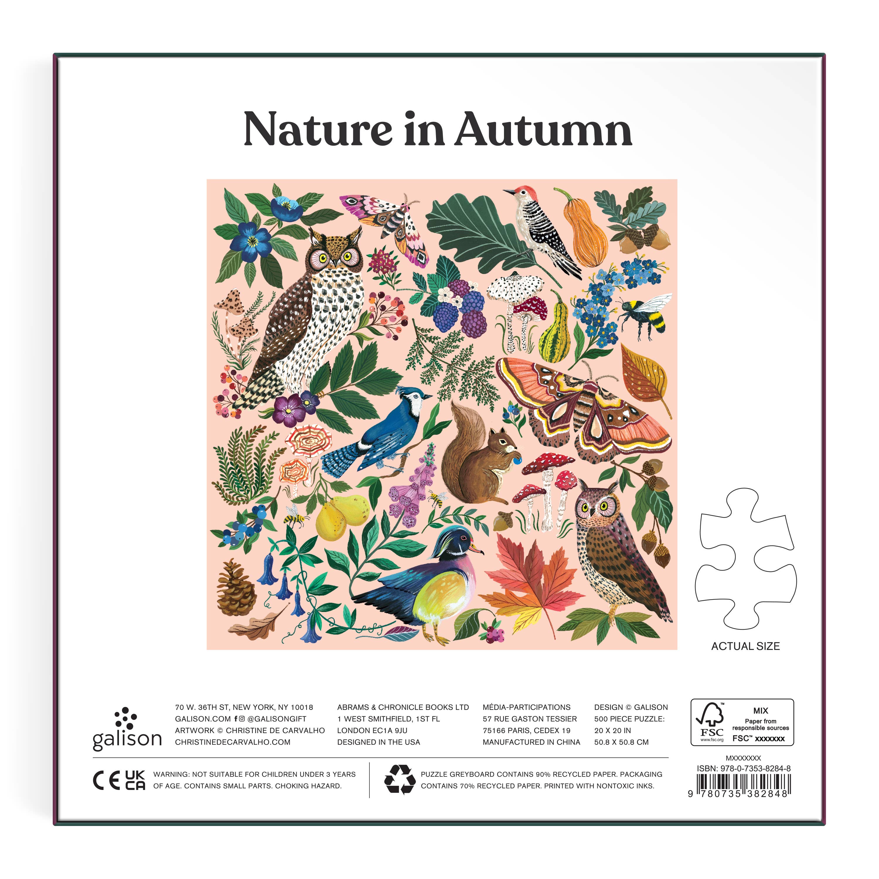 Chronicle Books - Nature in Autumn 500 Piece Puzzle