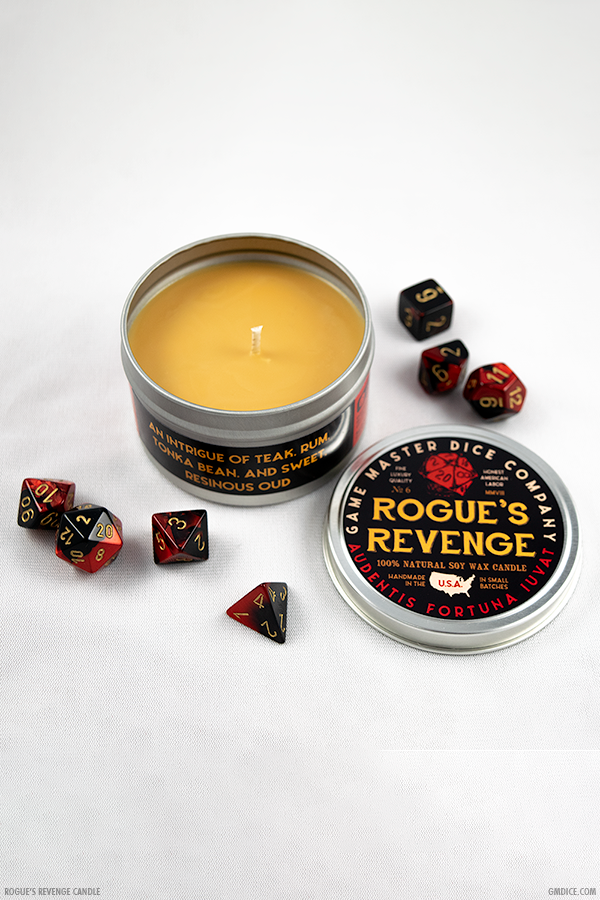Game Master Dice - Rogue's Revenge Gaming Candle
