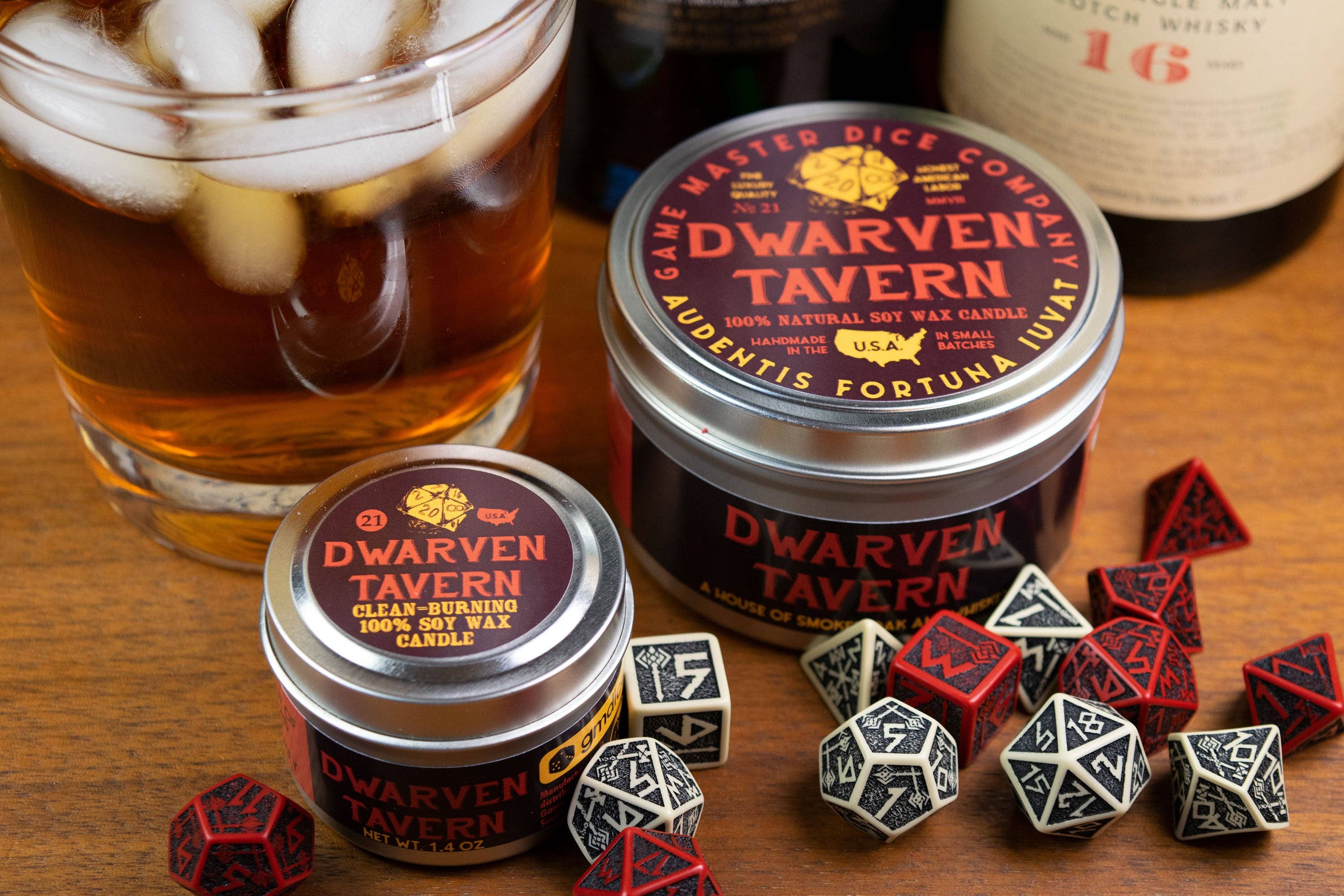 Game Master Dice - Dwarven Tavern Gaming Candle