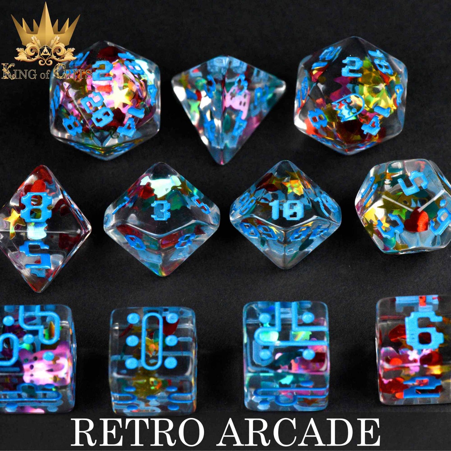 Retro Arcade - 11 Dice Set