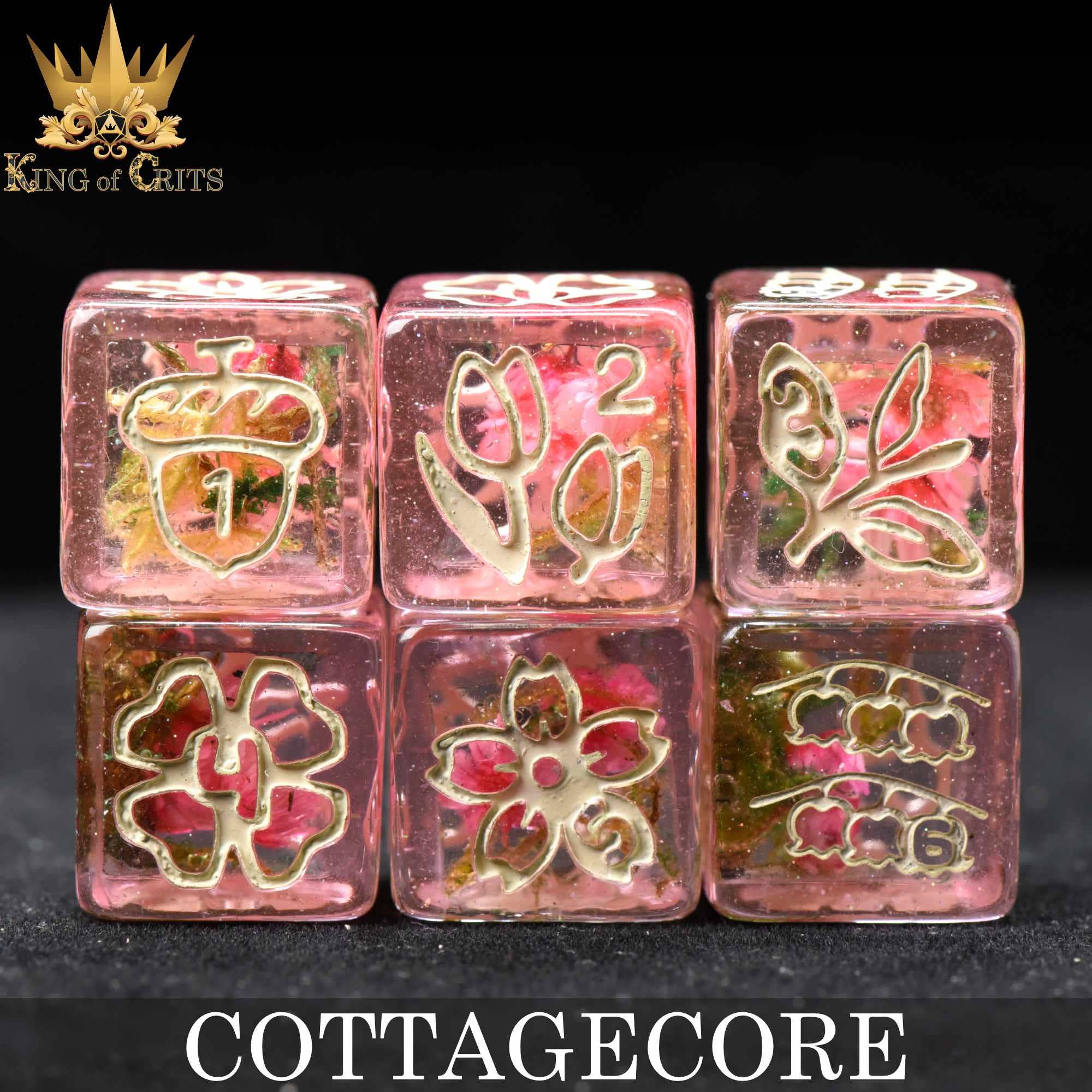 DNDDICE.COM - Cottagecore - 11 Dice Set