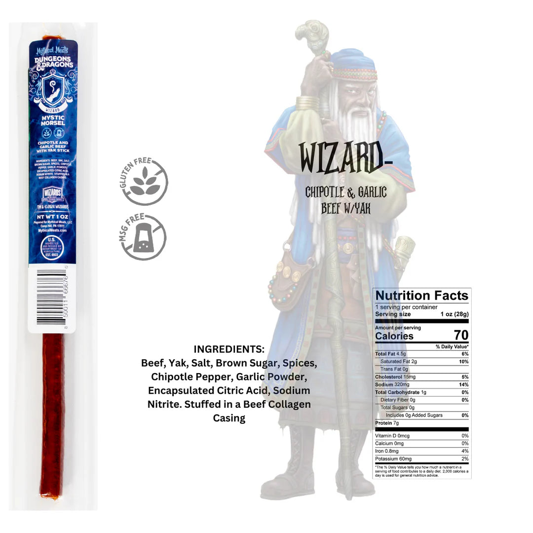 Mythical Meats: Dungeons & Dragons Variety Meat Sticks 1oz