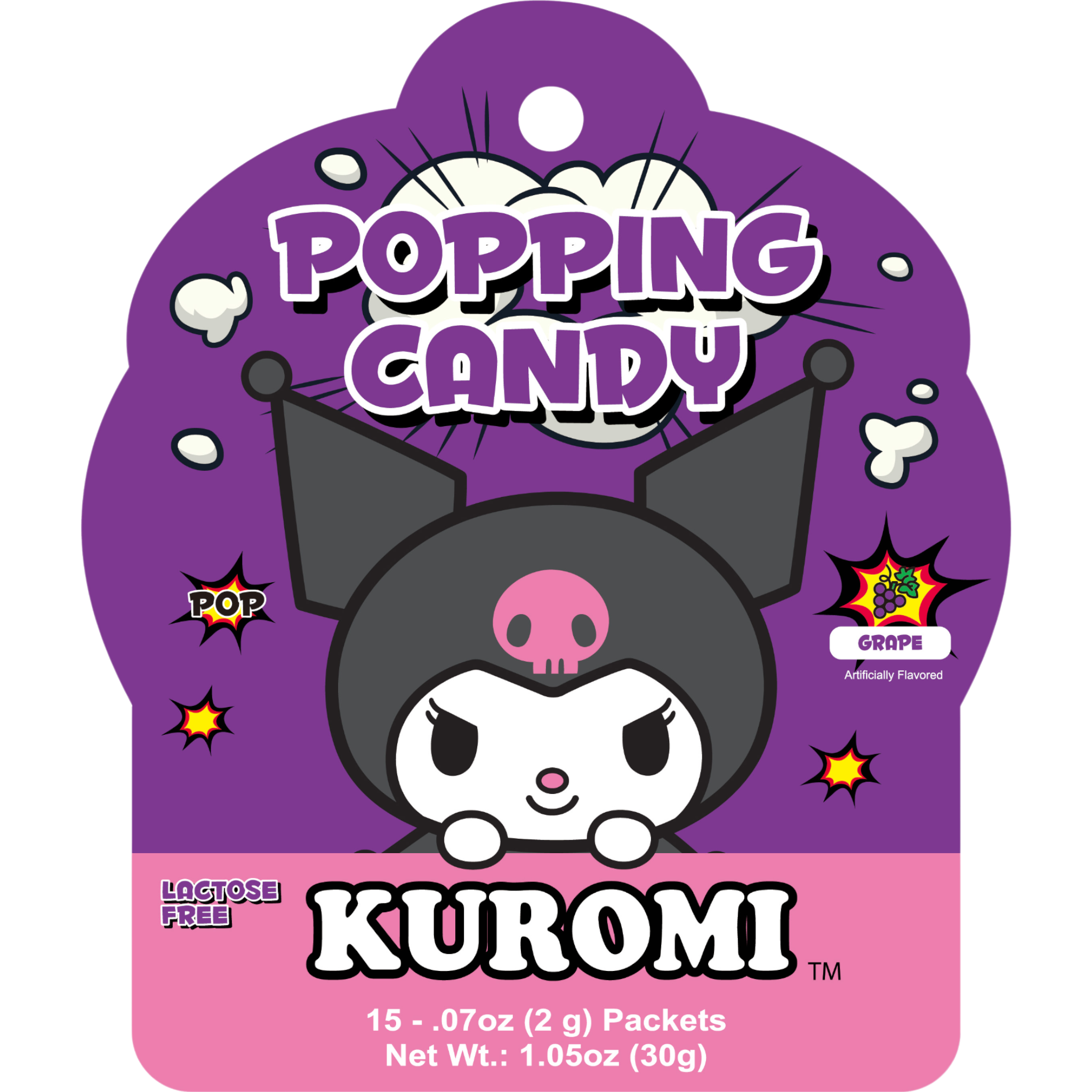 Cow Crack Wholesale - Sanrio Kuromi Grape Popping Candy