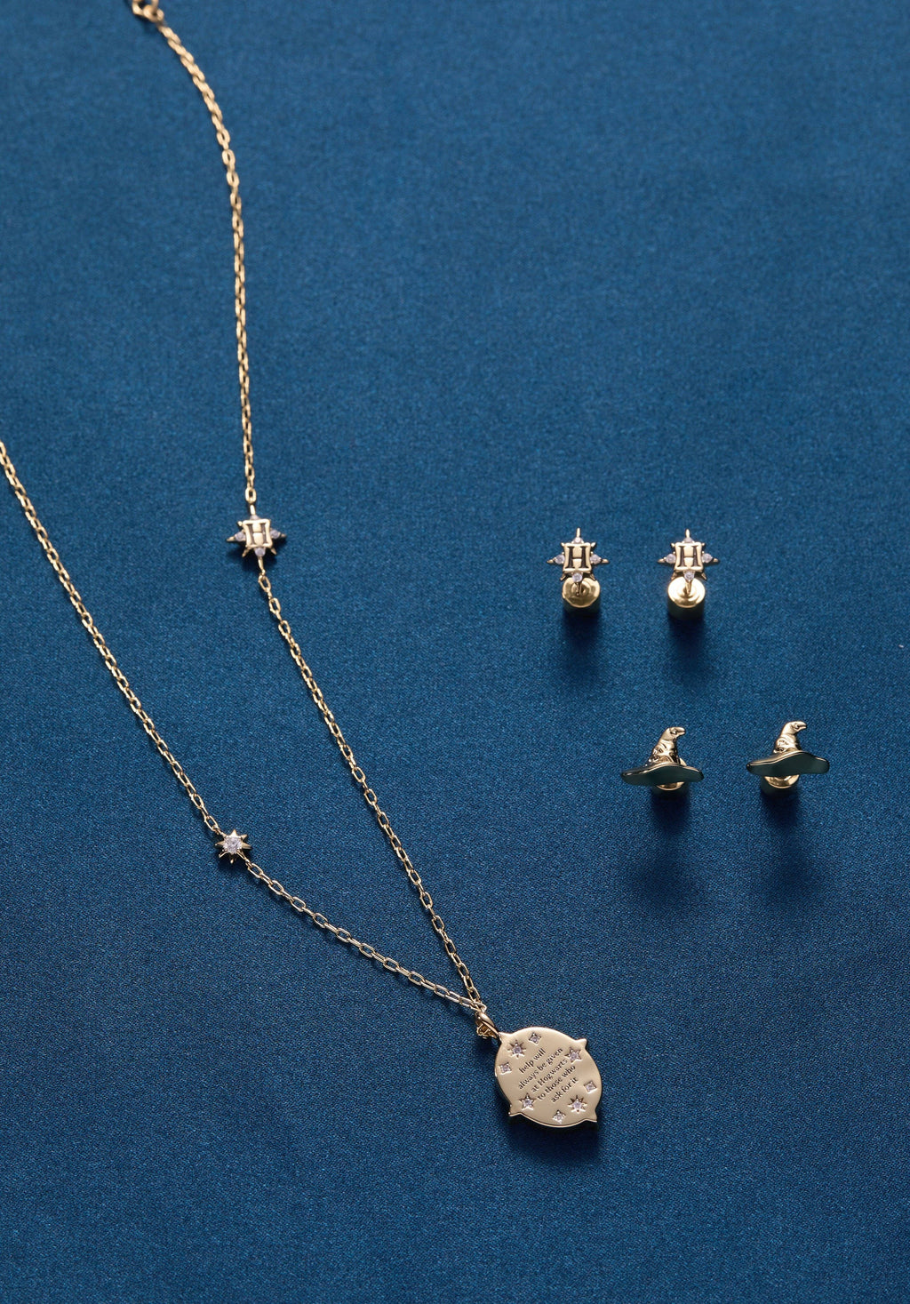 Alex and Ani - Harry Potter™ Hogwarts & Sorting Hat Earring Set of 2