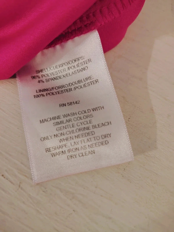 London Times Hot Pink Sheath Dress | Size 6