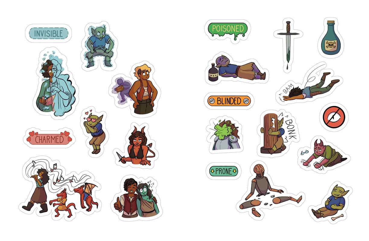 Simon & Schuster - Düngeonmeister RPG Sticker Book by Jef Aldrich