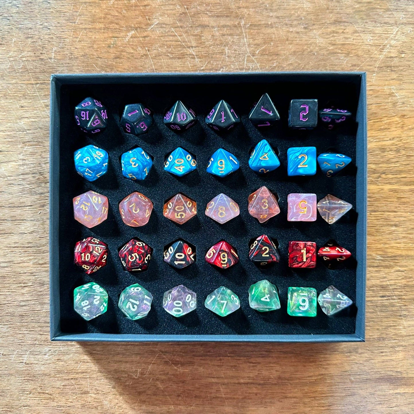 Game Master Dice - 5-Set Multipack Gift Set (35 Dice Total)