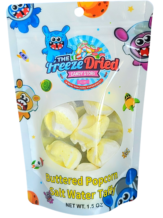 The Freeze Dried Candy Store - Buttered Popcorn Salt Water Taffy
