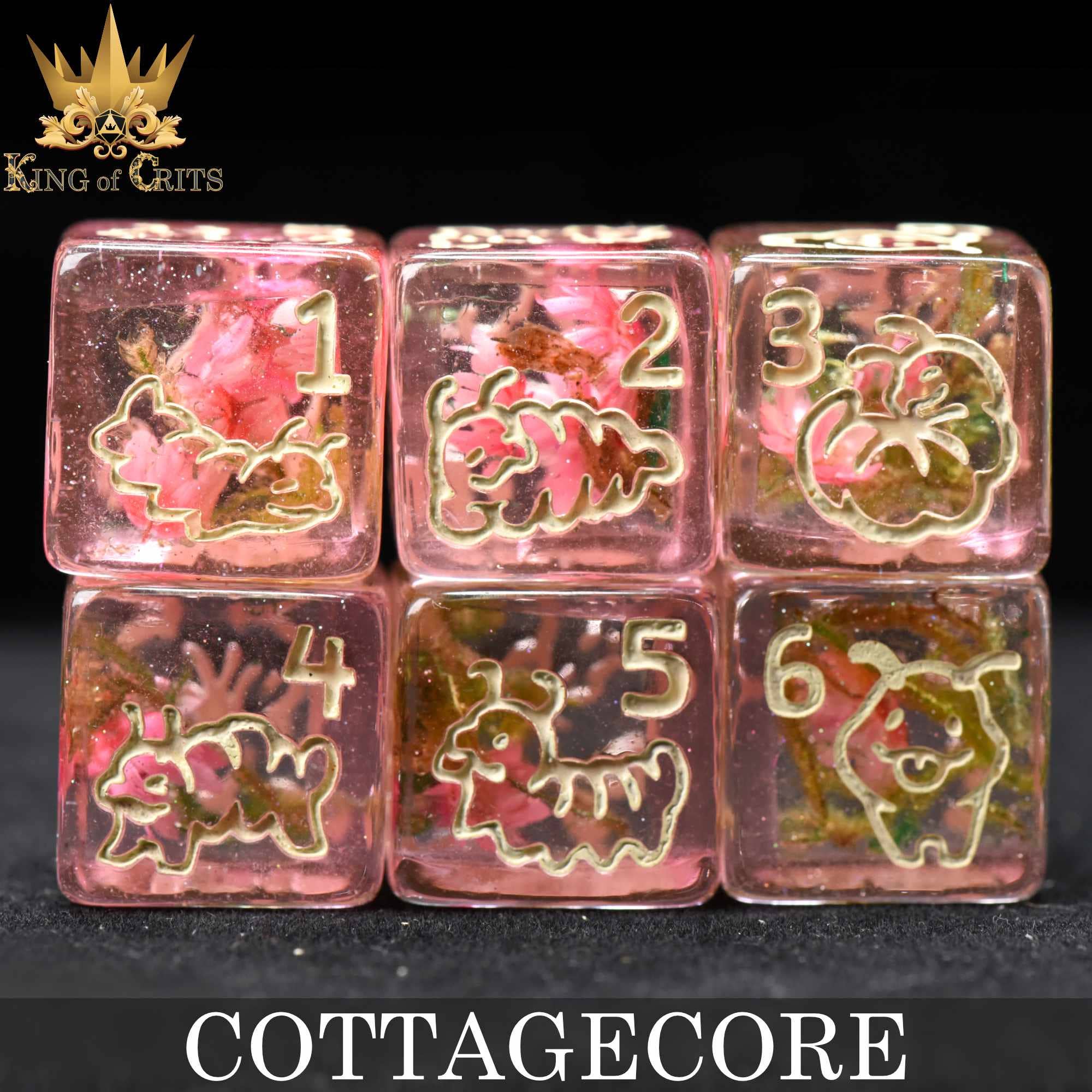 DNDDICE.COM - Cottagecore - 11 Dice Set