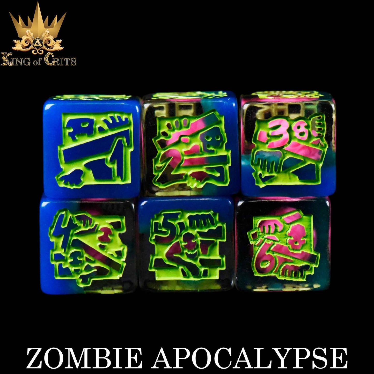 DNDDICE.COM - Zombie Apocalypse 11 Dice Set